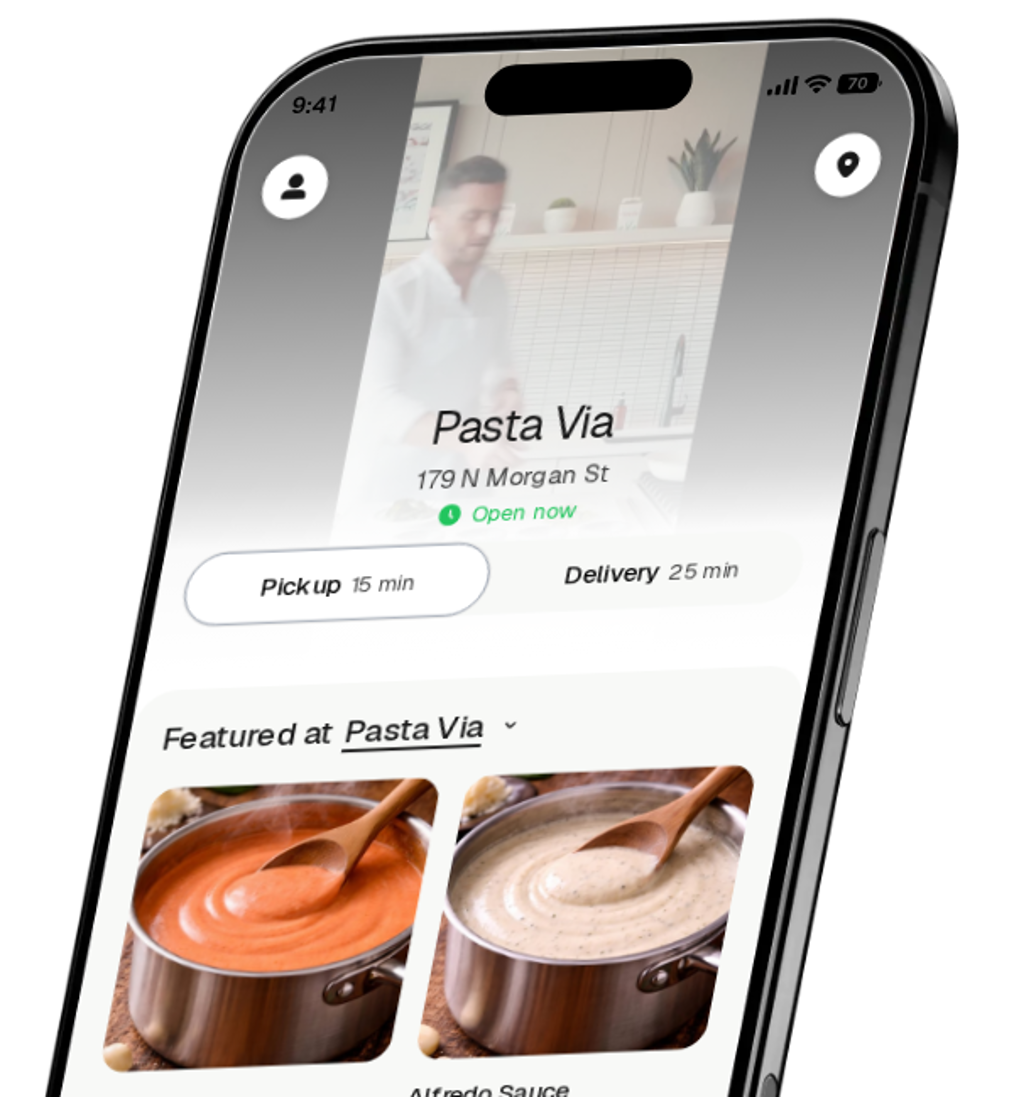 Pasta Via app preview